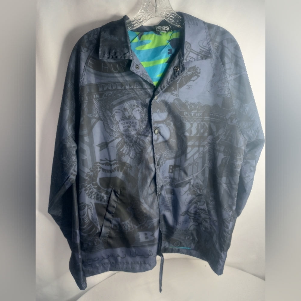 *Beware Of The Humans Multi Print Lightweight Button Up Jacket Size S